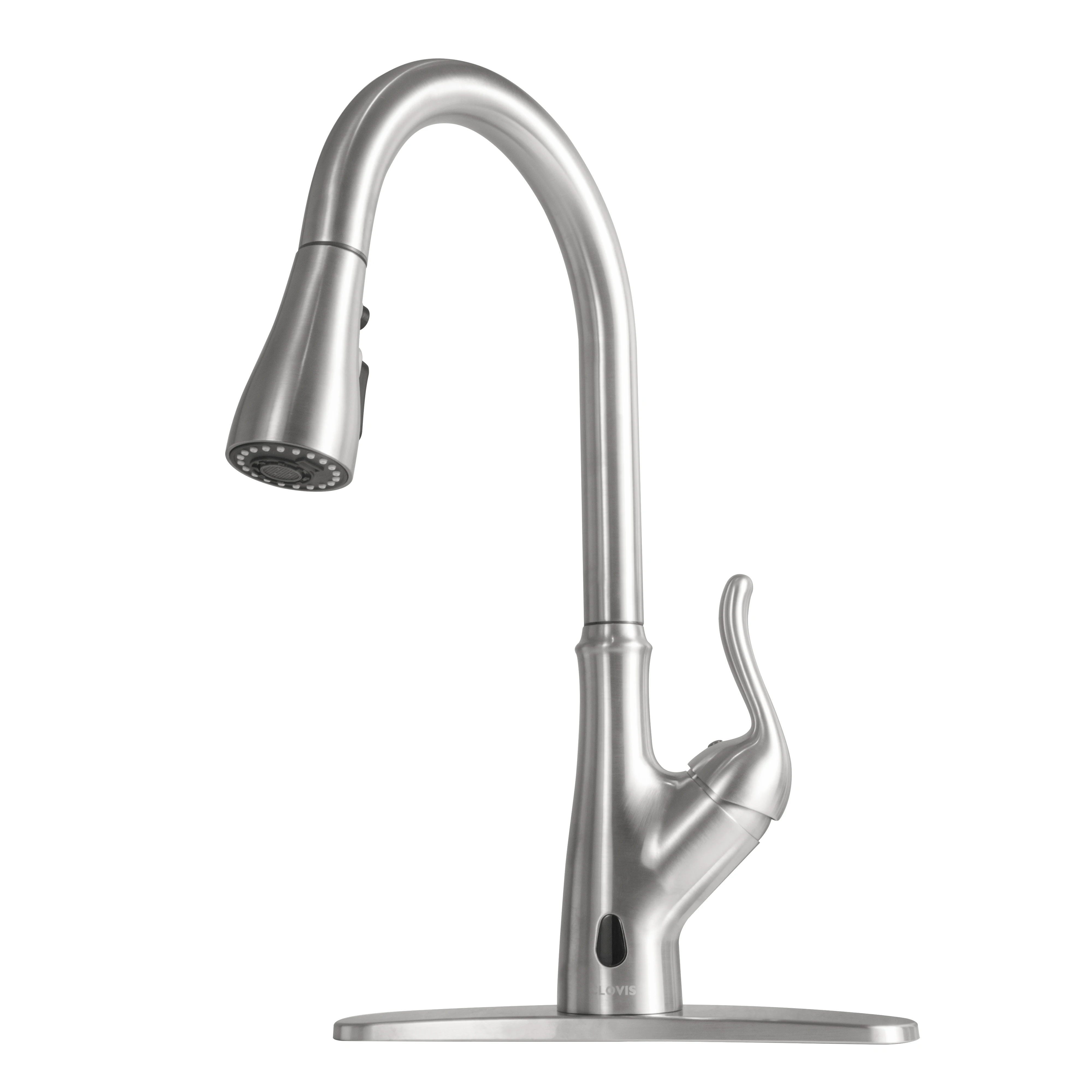 Kitchen Faucet Blacked Single Handle Pull Down Smart Sensor Kitchen Tap Single Hole Brushed Nickle Faucets Water Mixer Tap