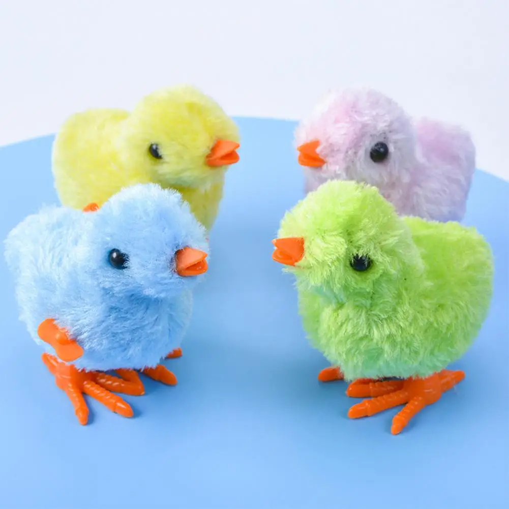 Wind-Up กระโดด Chick ของเล่น Clockwork ไก่ของเล่น Plush Chicks ไก่อีสเตอร์ของเล่น Party โปรดปราน Goody สี: ส่งแบบสุ่ม