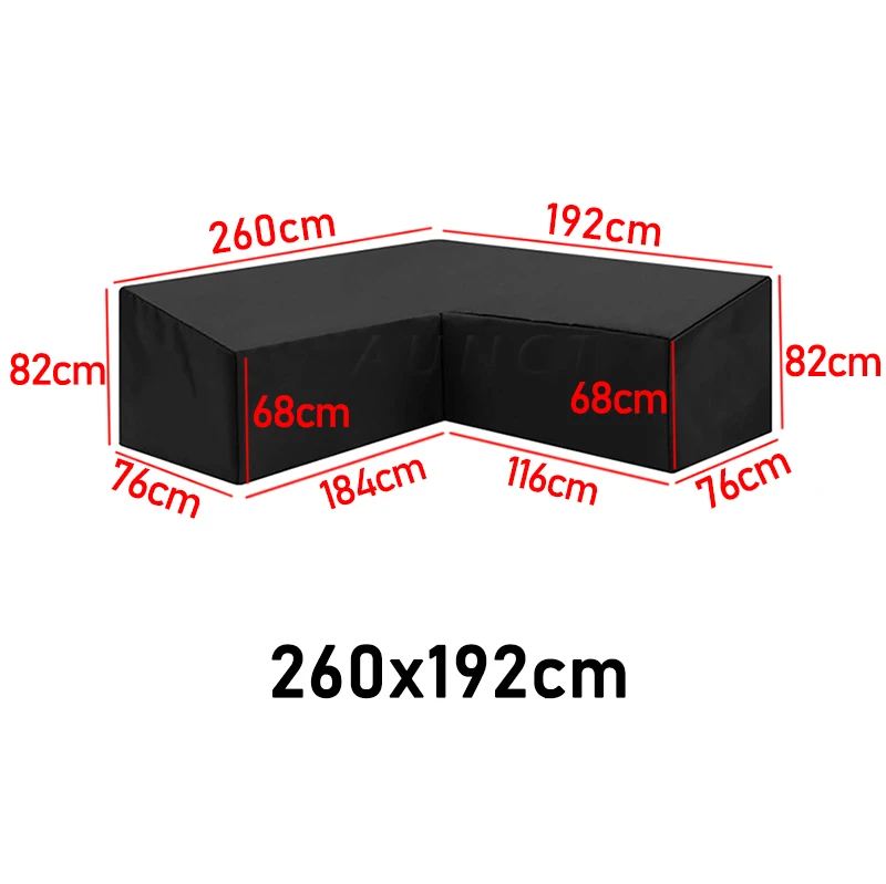 15 Maten Corner Outdoor Sofa Cover Tuin Rotan Hoek Meubilair V Vorm L Shapewaterproof Sofa Beschermen Set Dust Covers