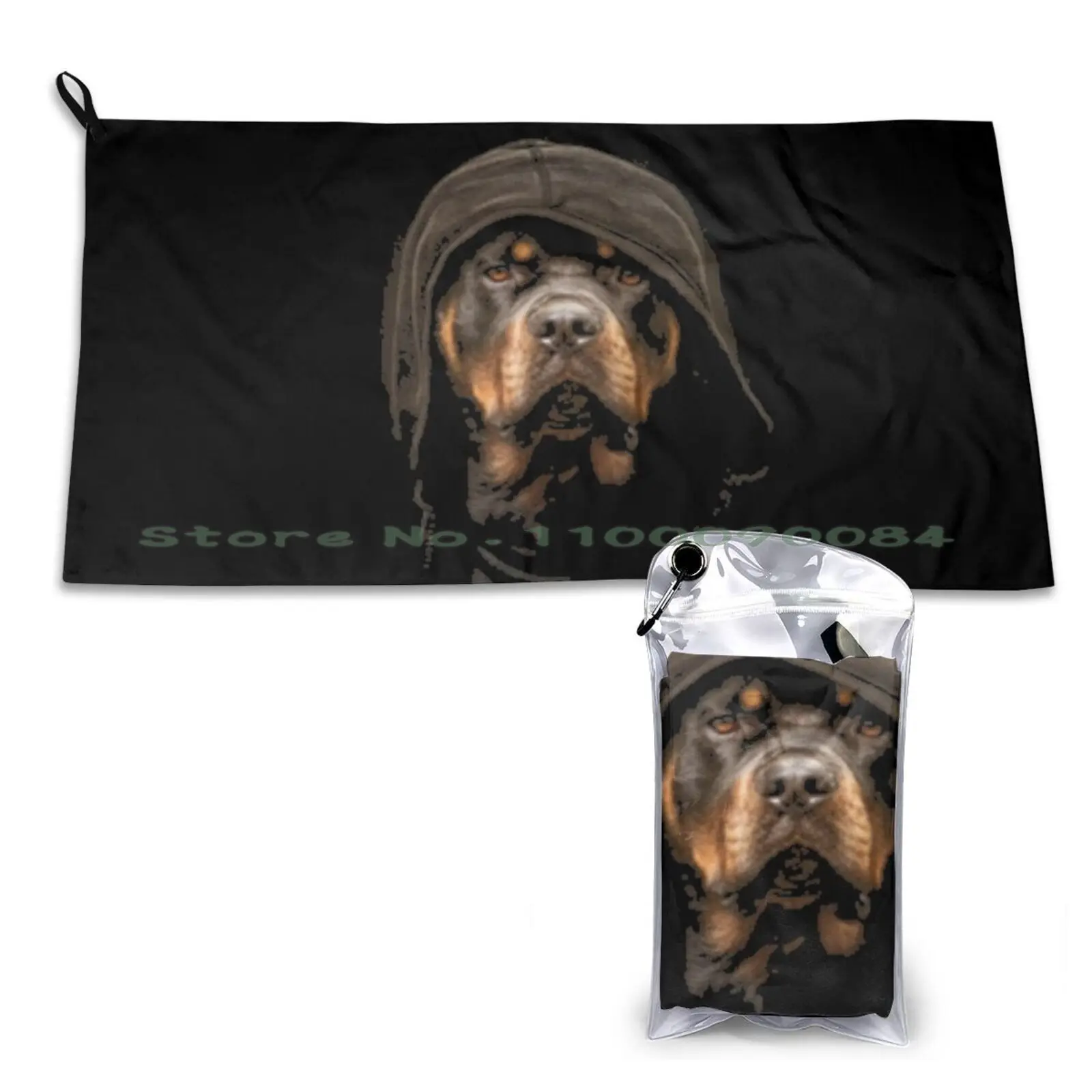 Hooded Rottweiler Quick Dry Towel Gym Sports Bath Portable Typ 64 Cisitalia Type 360 Gl?ckler 356 Weidenhausen 550 Rs Gl?ckler