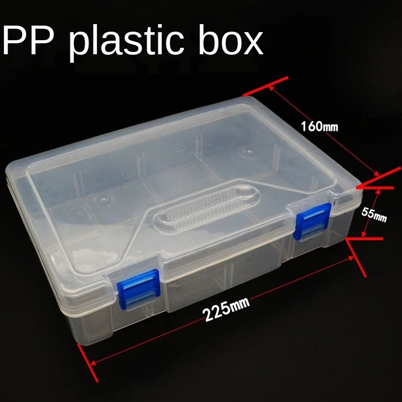 Large Capacity Transparent Plastic Cosmetics Storage Box Jewelry Earring Bead Screw Holder Hardware Accessories Case Toolbox