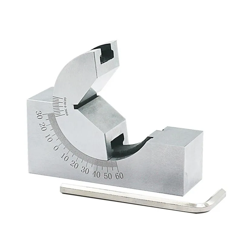 Angle block angle gauge AP25  Precision Gauge Micro Adjustable Angle V Block Milling Setup 0 to 60 Degree angle plate