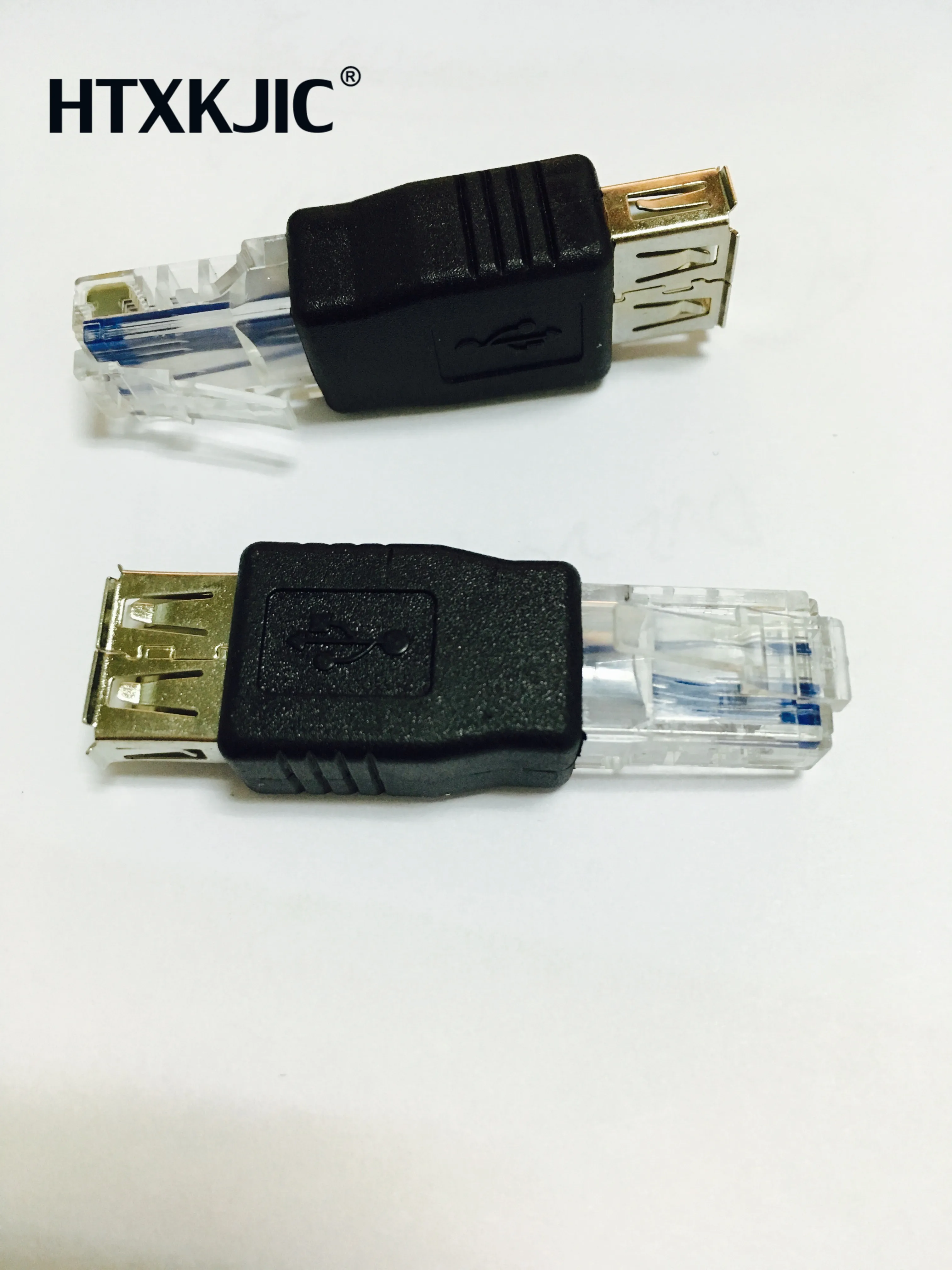 1PCS  USB Type A Female to Ethernet Internet RJ45 Male Network Converter Adapters Plug Socket