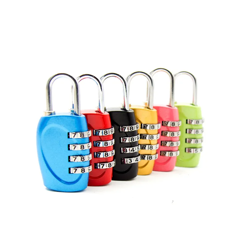 Colorful 4 Dial Digit Combination Lock Weatherproof Security Padlock Outdoor Gym StadiumTrunk Aluminum Alloy Safely Code Lock