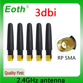 2.4GHz wifi antenna real 3dBi aerial RP-SMA connector IOT 2.4 ghz antenne 2.4G wifi antennas wi-fi antennas wireless router