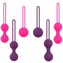 Kegel Ball Safe Silicone Egg Smart Ben Wa Ball Vaginal Tighten Exercise Machine No Vibrator Geisha Round Shape Sex Toy for Women