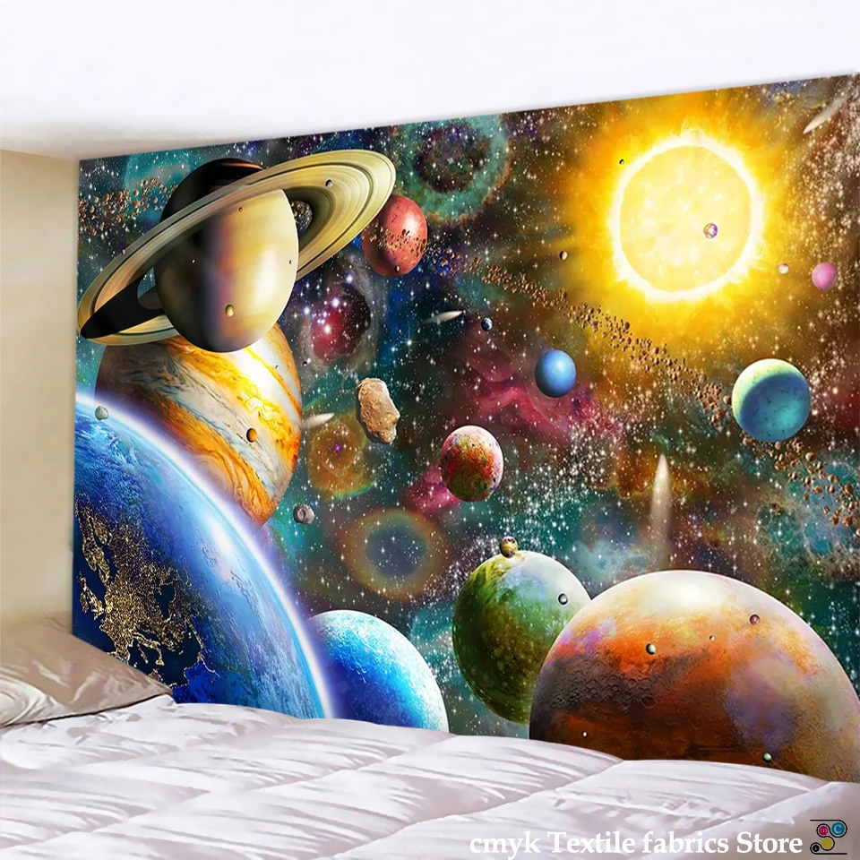 Tapestry psychedelic pattern yoga throw beach throw carpet Hippie Home Decor Wall Tapestry Blanket Galaxy Hanging Wall Tapestry