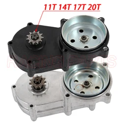 11 14 17 20 Tooth T8F 43CC 47CC 49CC Dual Chain Clutch Gear Box Black Mini Moto Pit Dirt Bike Quad ATV Buggy Go kart