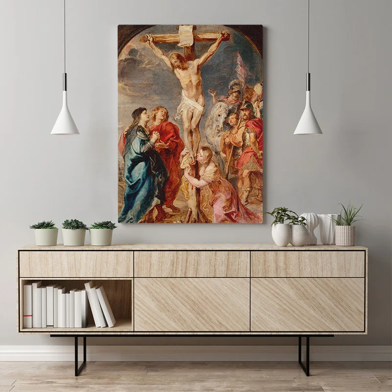 Wall Art Home Decor Canvas Painting Christ On The Cross Modern Picture Religious Hd Print Cartoon Modular Poster Living Room