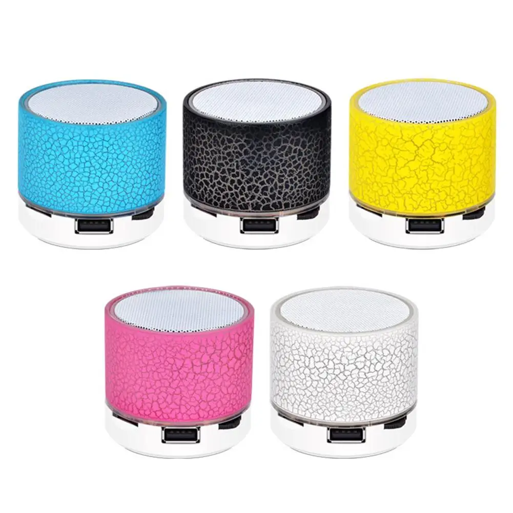 Bluetooth Speaker Mini Wireless Loudspeaker Crack LED TF Card USB Subwoofer Portable MP3 Music Sound Column For PC Mobile Phone