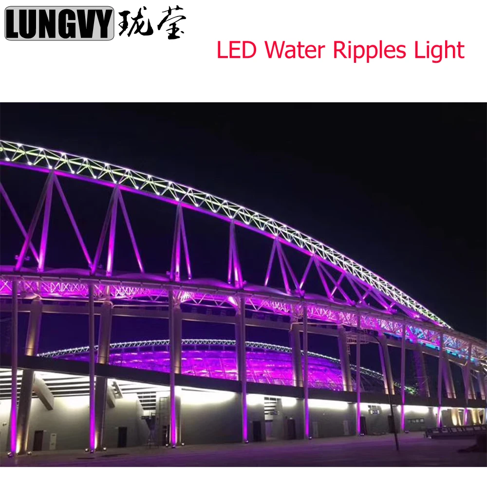 

Free Shipping NEW IP65 Outdoor Color 18PCS Leds RGBW LED Water Wave Ripple Stage Effect Lighting DMX 8CH For Building Mall Hotel