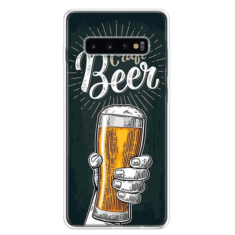 Time Drink Cold Beer Phone Case For Samsung Galaxy S24 S23 S22 Ultra S21 S20 Fe S10 Plus S10E S9 S8 + Shell Coque