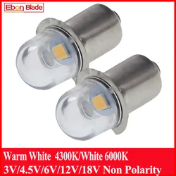 2 pezzi P13.5S lampadina a LED 3V 4.5V 6V 12V 18V ca per Maglite lampada di ricambio torcia torcia di emergenza lampada da lavoro calda/bianca 2835 SM