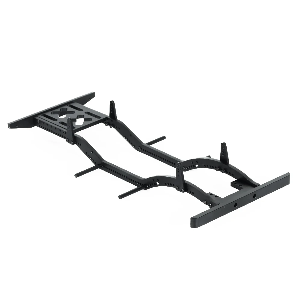 Metalowa rama dźwigarowa podwozie dla 1/10 gąsienica RC Axial SCX10 D90 RC4WD DIY części zamienne