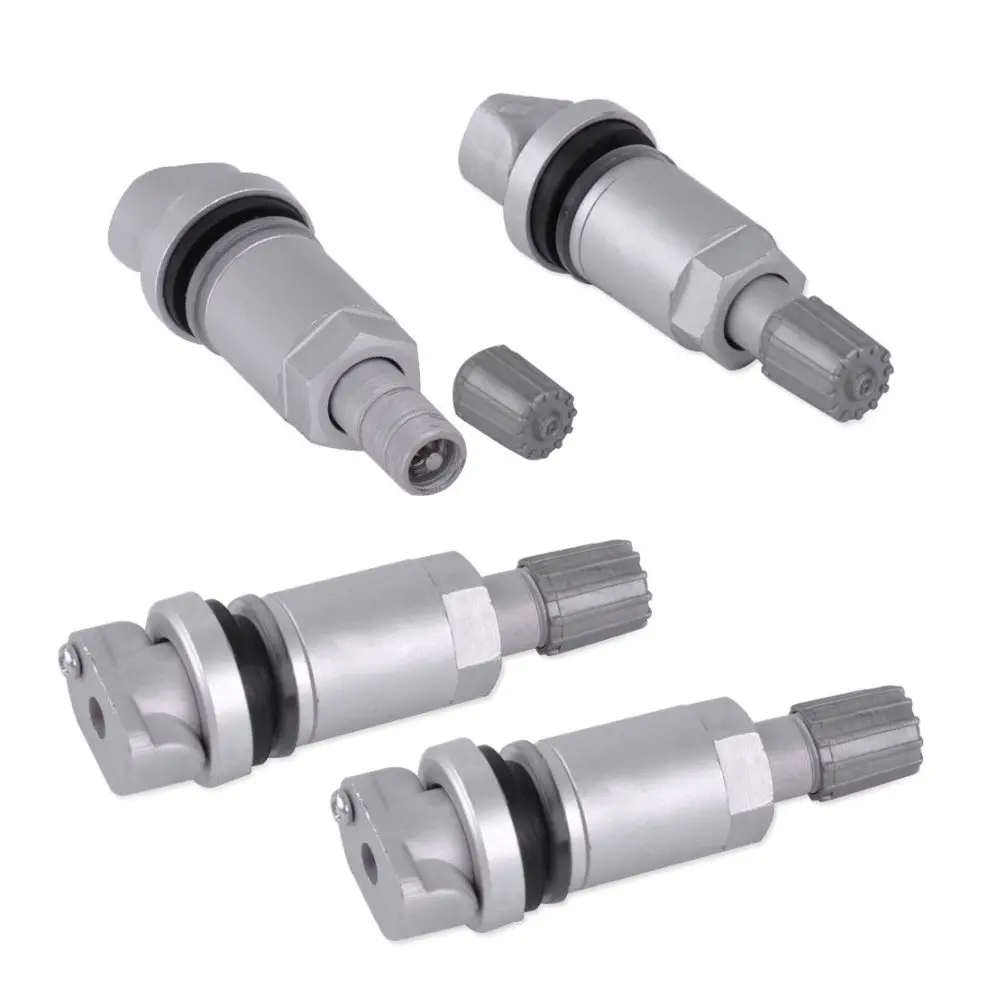 4szt Zawory opon TPMS do Peugeot LAND ROVER Alloy Tubeless Valve System monitorowania ciśnienia w oponach Zestaw naprawczy trzpienia zaworu czujnika — zdjęcie 2
