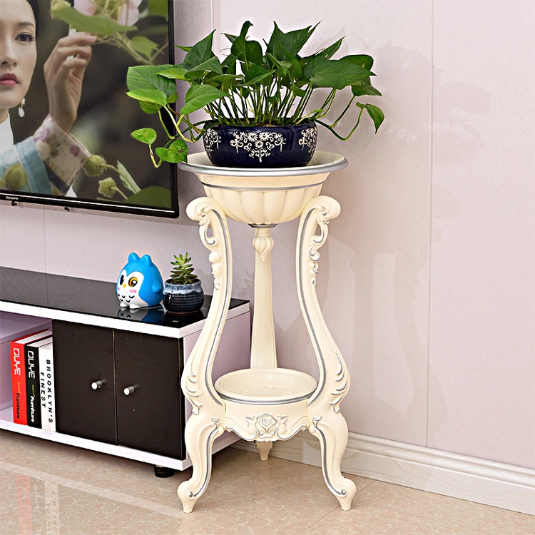 European Living Room Flower Stands Multi-layer Plastic Flower Pot Shelf Balcony Floor Hanging Orchid Stand Flower Pot Support