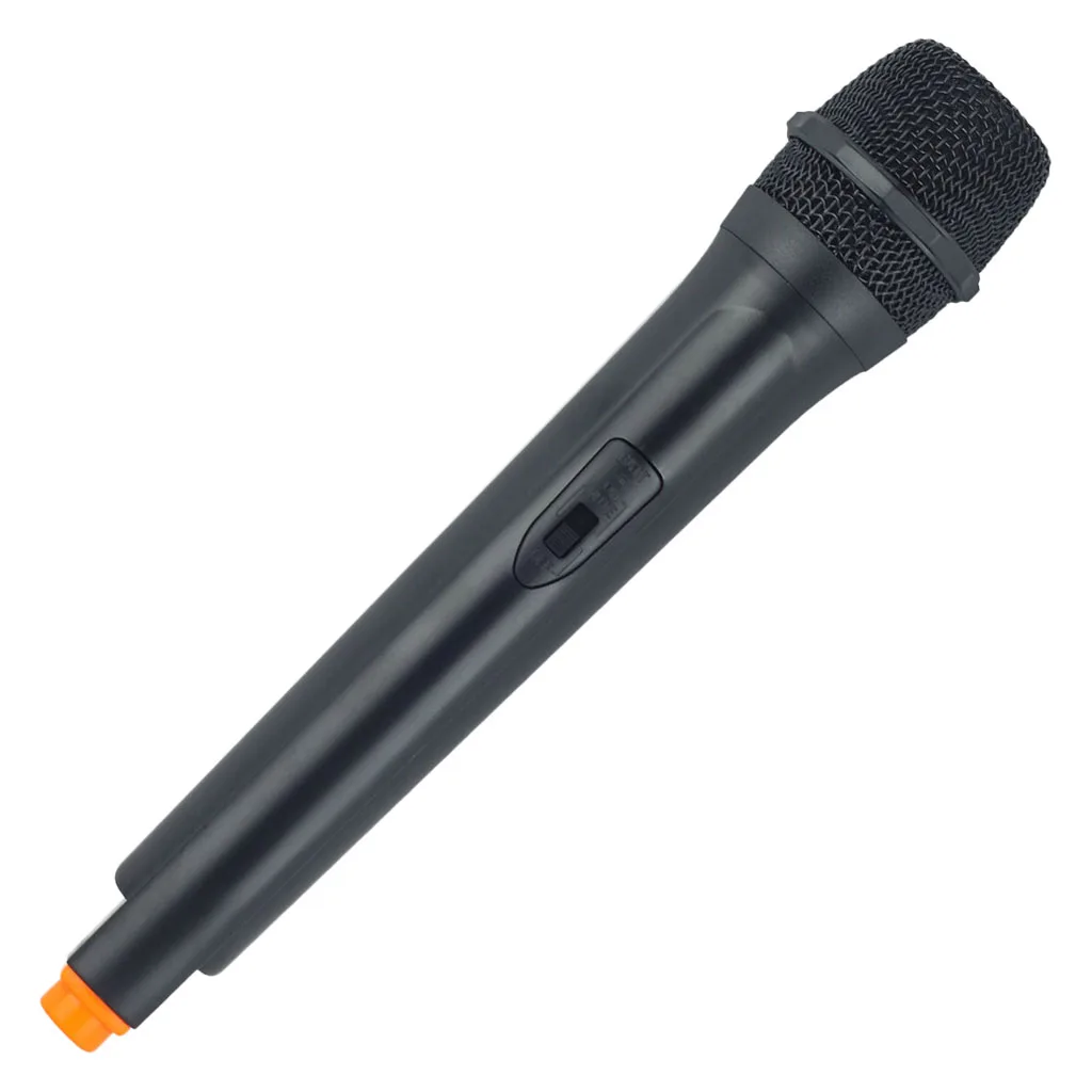 Microphone Prop Costume Headheld  Singer Telemarketer Fake Toy Mic Accs contains windproof cotton sleeve