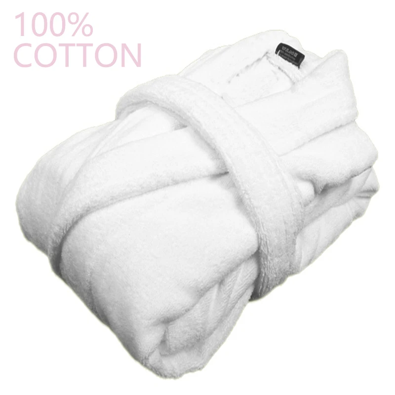 Winter Bathrobe Mens Cotton Thick Bath Robe Men Thick Plus Size Homme Peignoir Bathrobe Warm Robes Pajamas Male's Bathrobe