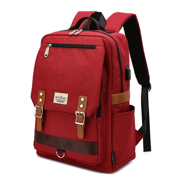 Imagem -04 - Polegada com Interface Usb Computador Notebook Laptop Bolsas Mochila de Nylon Escola Case Mochila para Homens Mulheres Estudante 14 15 15.6