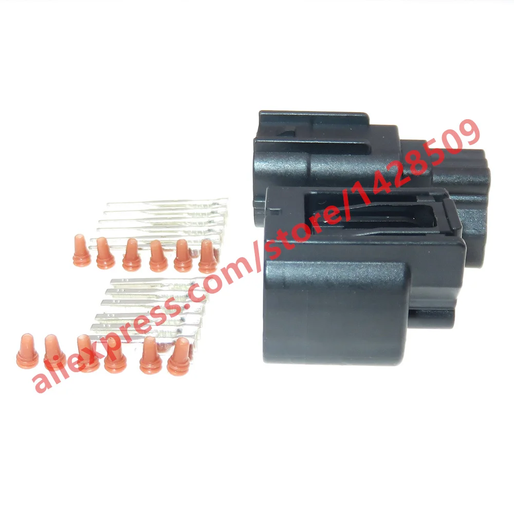 1Set 6 Pin 0.6 Series Auto Sealed Wire Connector 7282-2764-30 7283-2764-30 Car Rear Bar Electric Eye Reversing Radar Plug