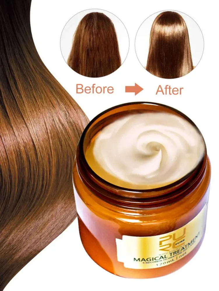 Hair Mask Magical Keratin Hair  Mask Effectively Repair Damaged Dry Hair 5 Seconds Nourish & Restore Soft Hair Care