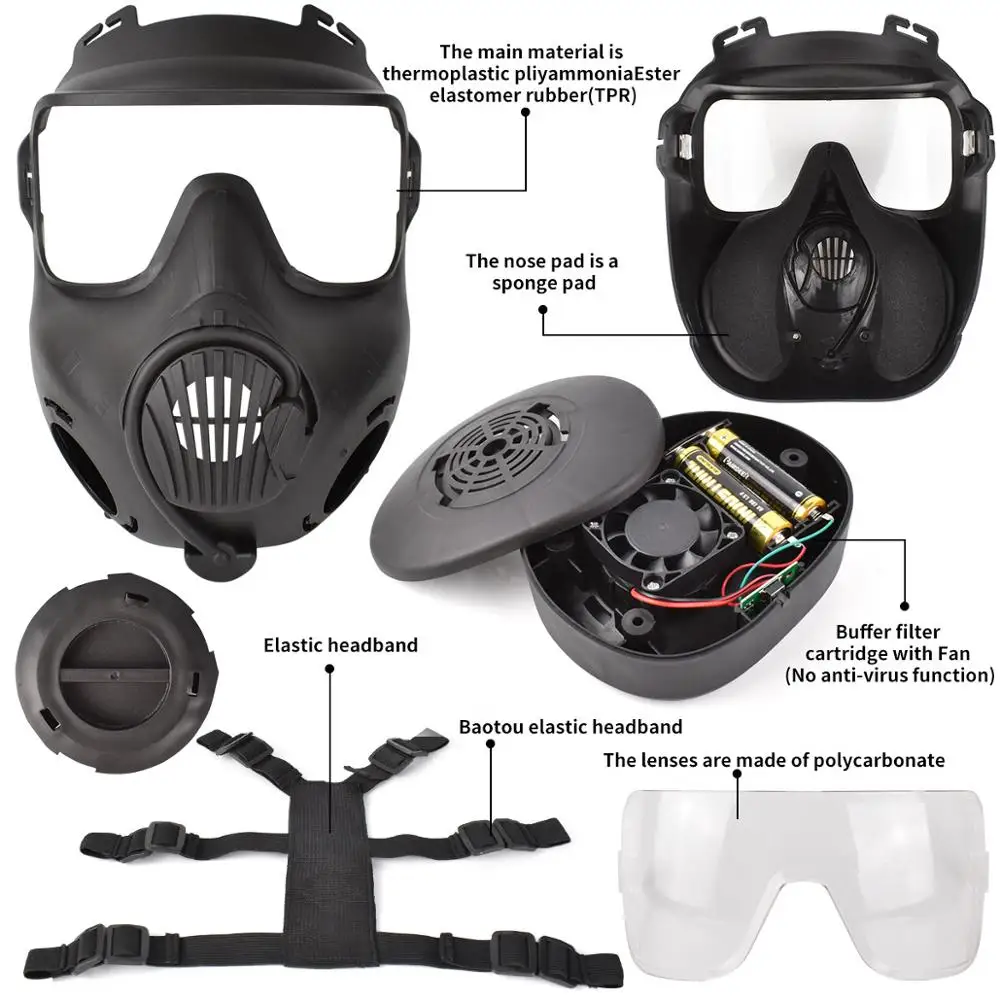 Imagem -05 - Máscara de Proteção para Cosplay Tático Airsoft Tiro Caça Equitação cs Masquerade Traje Adereços bb Arma Máscara Facial Completa