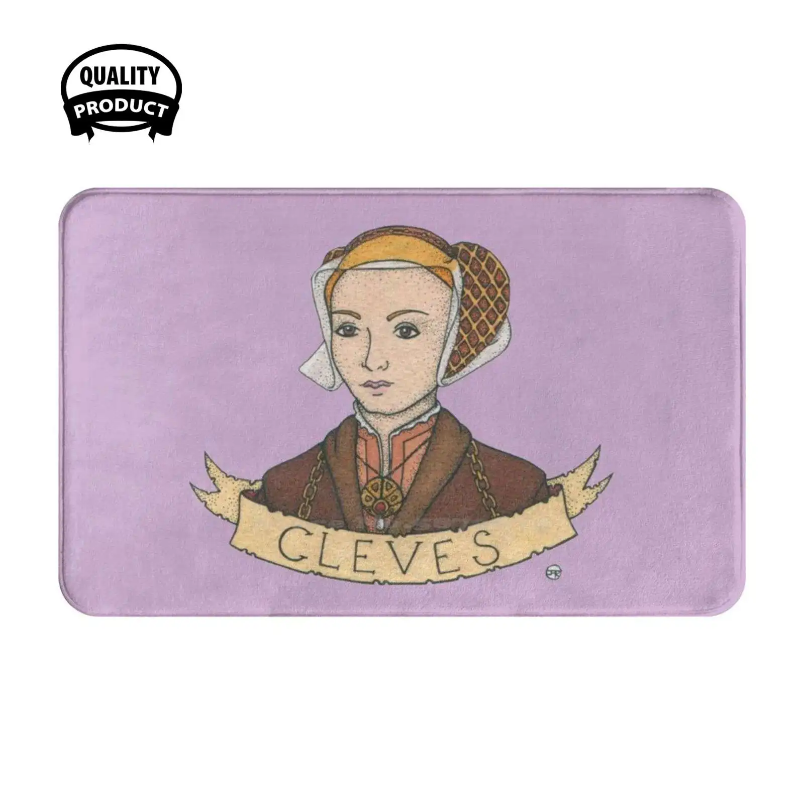 Anne Of Aleves-Coussin doux pour tapis de maison, Polymères de porte, Voiture Lea Queen Tattoo Traditionnel