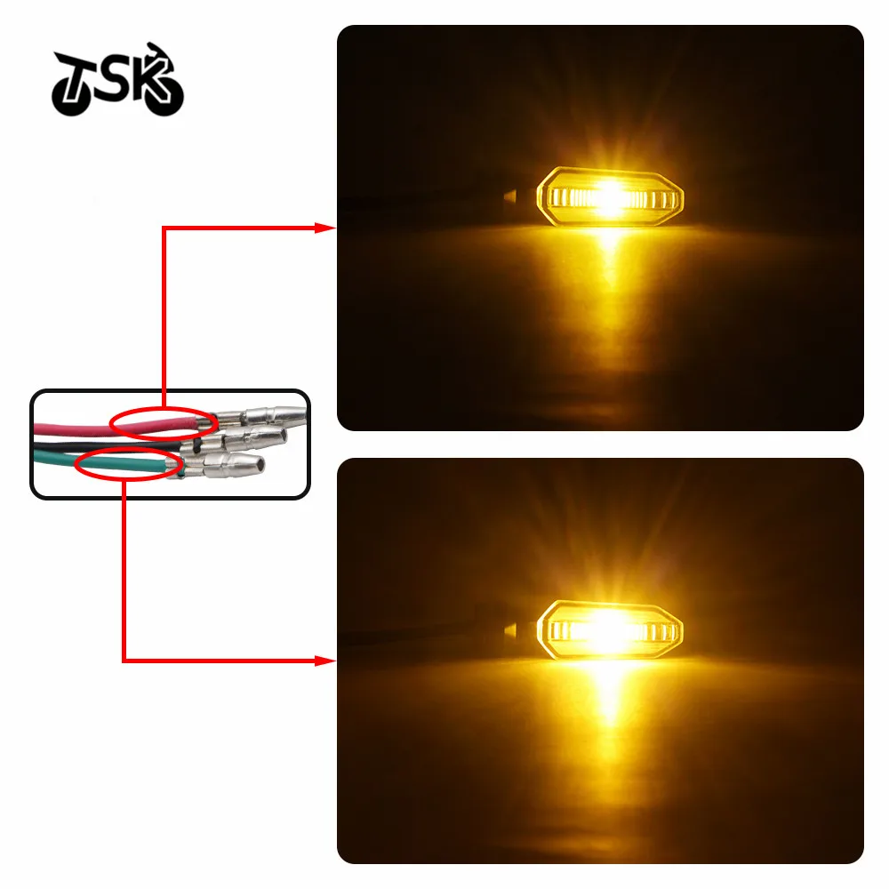 LED Turn Signal Indicator Light For HONDA CB500X CB400X CB500F CB400F CBR400R CBR500R Blinker Lamp Universal connector