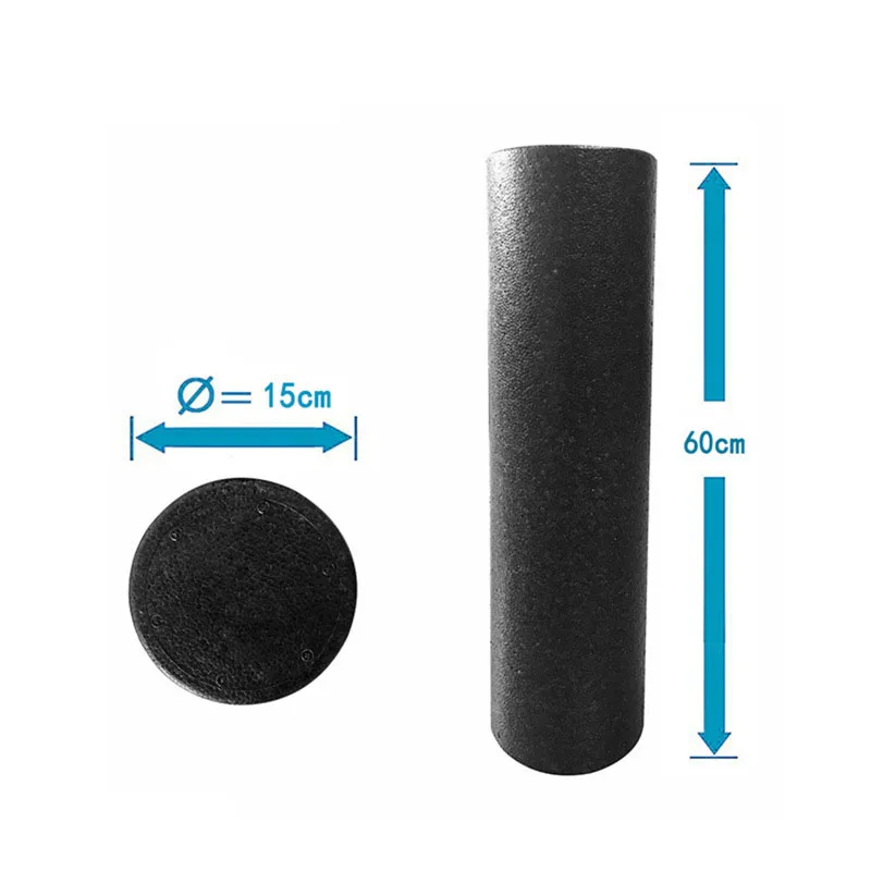 Black New EPP Yoga Block Massage Fitness Foam Roller For Back Massage Pilates Bodybuilding Gym Equipment With Trigger Points