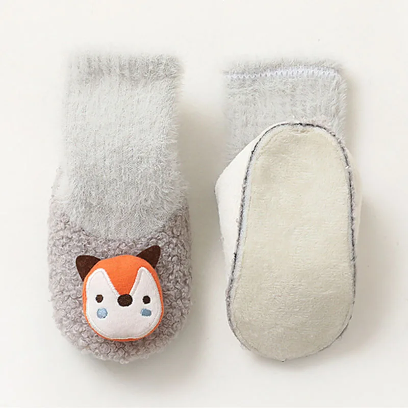 Newborn Baby Socks Shoes Boy Girl Winter Warm Plush Kids Boots Floor Children Toddlers Footwear Baby Booties First Walkers