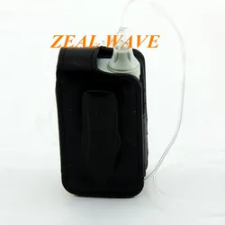Bolsa de cuero con Clip para bomba de insulina, funda Vertical de cuero negro, cartera con cinturón, tubería de consumibles