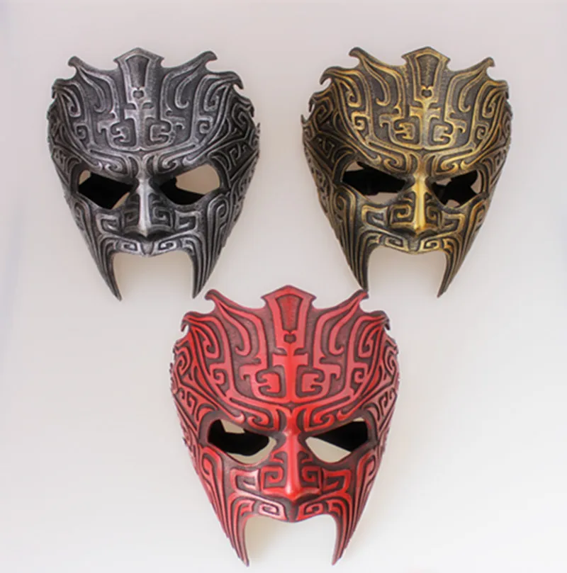 

Halloween Men Cosplay Horror Masks Elastic Band Mysterious Masker Mask Halloween Mask Ancient Totem Carnival Party Mask Mascaras