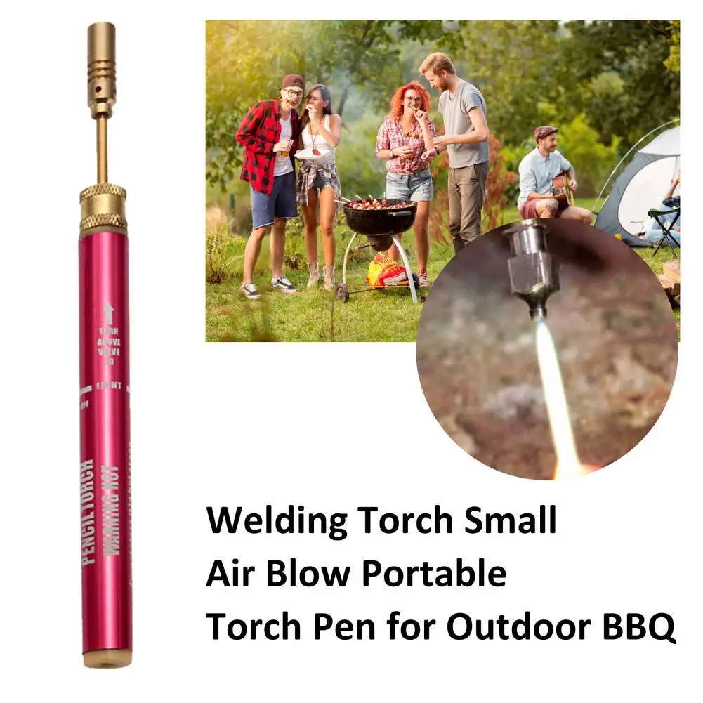 Welding Torch Small Air Blow Portable Torch Pen For Outdoor BBQ Small Spray Torch Welding Pen Burner For Melting Cutting Tool