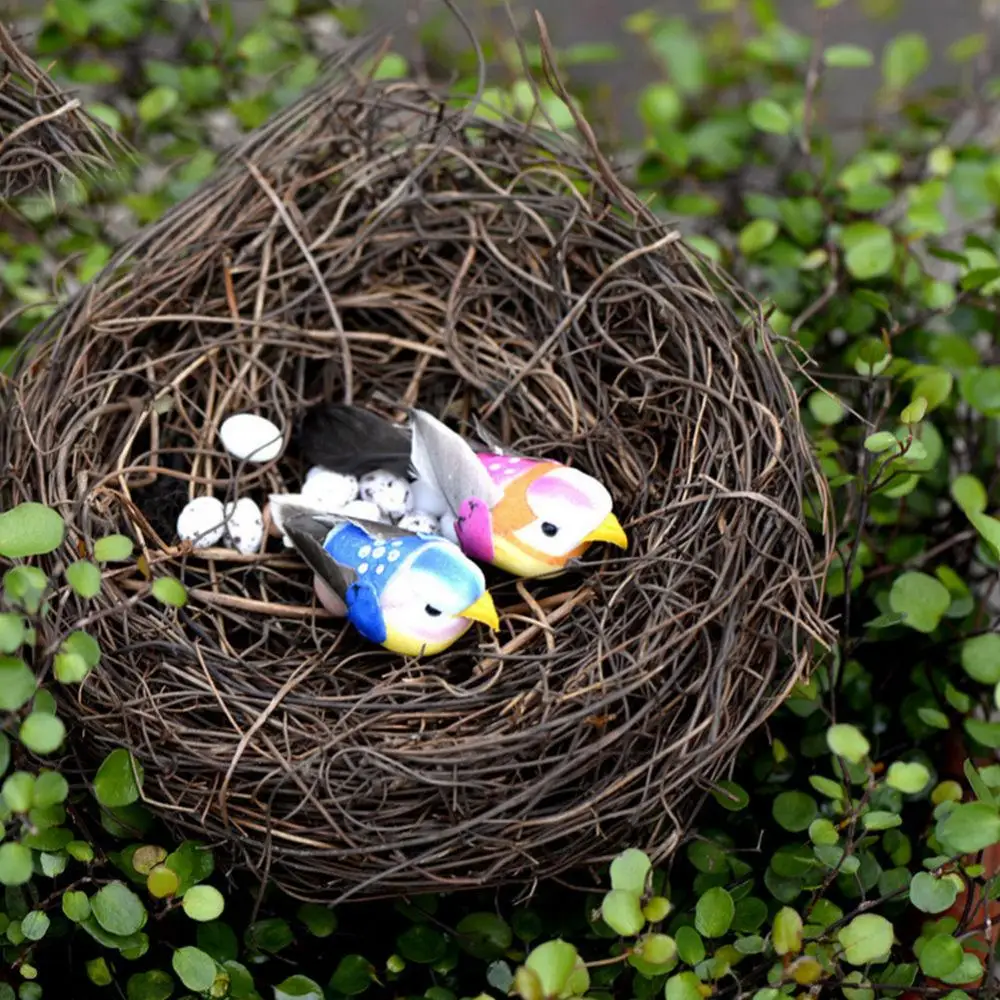 40% Hot Sales!!! Cute DIY Miniature Fairy Garden Little Bird Egg Nest Micro Landscape Decoration