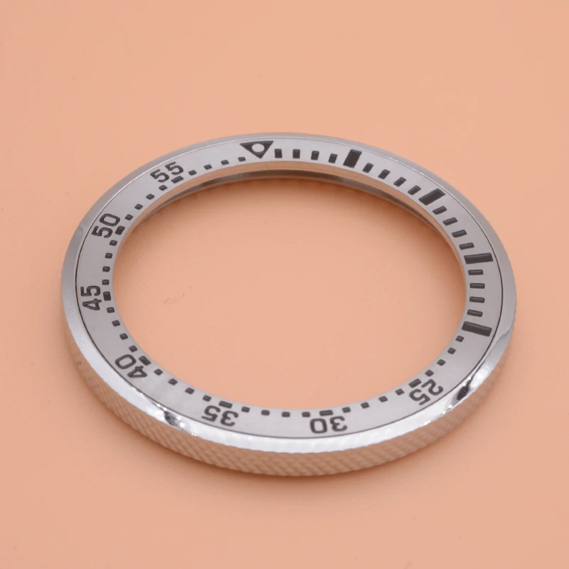 38*31.6mm Mod SKX007 Steel Bezel Insert Fit NH35 NH36 Case With Steel Bezel Ring Multi-color SKX Bezel Parts