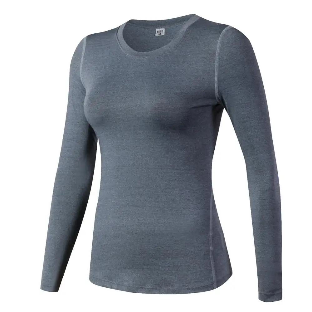 New Sportswear Yoga Shirt Women Fitness Sport Top Long Sleeve Elastic Jersey Women Gym Training Running T-shirt Sport Clothing
