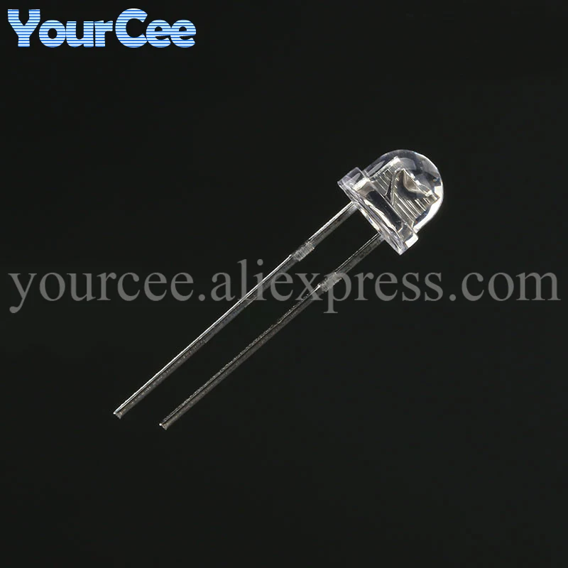 50pcs/20pcs 5mm 8mm F5 F8 Straw Hat LED Diode Bright Clear Emerald-green Red White Pink Purple Yellow Blue Light Emitting Diode