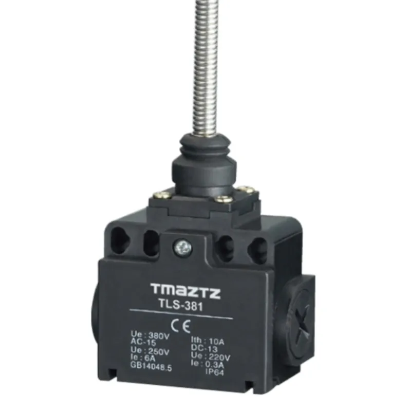 Trip switch TLS-381 stainless steel roller,Flush head and spring limit switch self-reset roll wheel micro switch