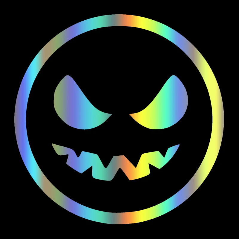 S51905 Various Sizes/Colors Car Stickers Vinyl Decal Angry Smile Motorcycle Decorative Accessories