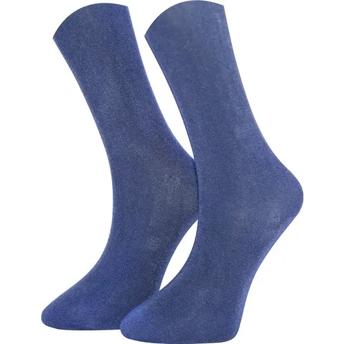 Adabella 6 Double Blue Male Bamboo Seamless Socks