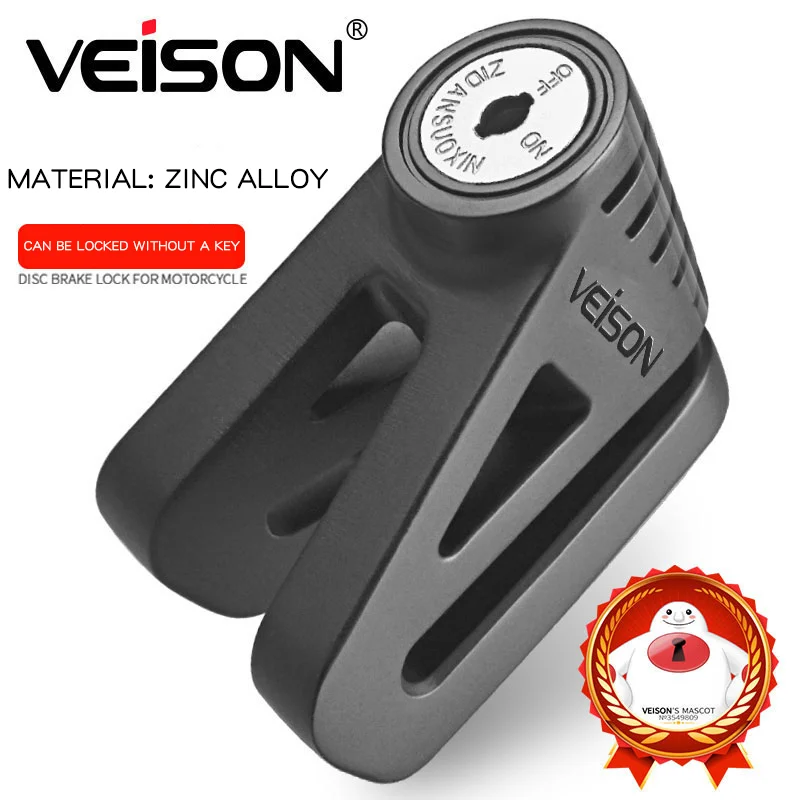 VEISON Motorcycle Lock Disc Brake Lock Safety Lock Scooter Lock Bike Lock Suitable for Honda Yamaha Suzuki Kawasaki