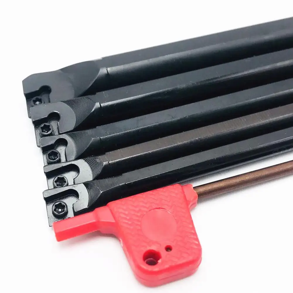 S06K S07K S08K S10K S12M S16Q SCLCR06 portautensili per tornitura a spirale a 95 gradi barra di alesatura + CCMT060204 inserto per tornitura a cerchio interno