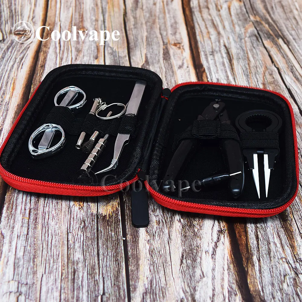 X9 Mini Cuộn Dây DIY Bộ Túi Vape Dụng Cụ Chủ DIY Bộ Phù Hợp Với Qp Kali Rda Cho RDA RTA Atomizer Xây Dựng Lại xe Tăng E Cigarettte