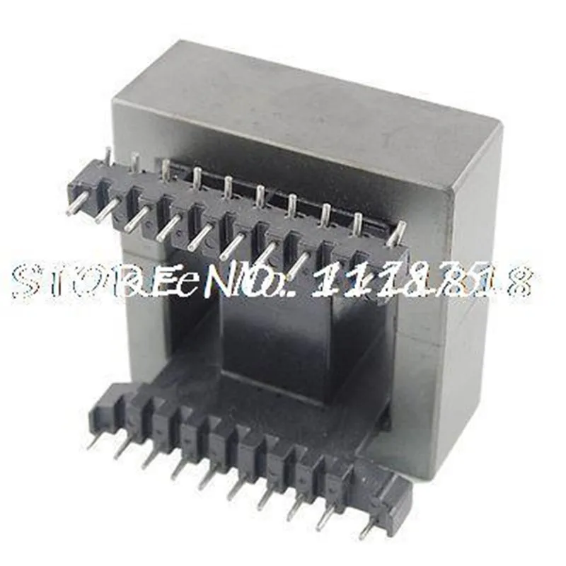 1 Set EE Type Transformer Ferrite Magnetic Core Coil Former Horizontal  EE10 EE13 EE16 EE19 EE25 EE30 EE40 4+4 5+5 7+7 Pin