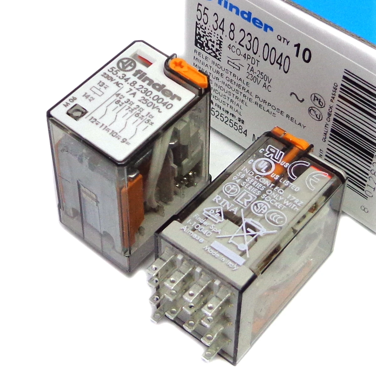 2PCS finder relay 55.32.8.230.0040 55.34.8.230.0040 230VAC 94.74 94.54.SMA 100%-new-original