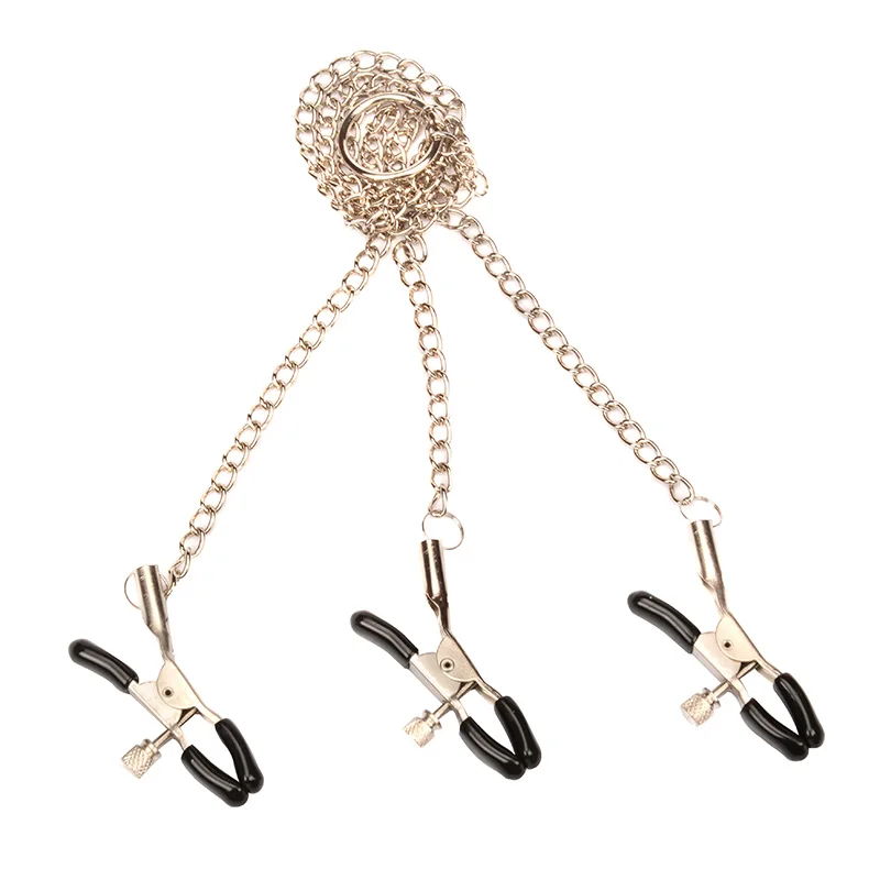 Sexy flirt Nipple Clamps Labia Breast Nipple Clamps With Chain Clips Slave Bdsm Fetish Erotic Toys Sex Tool For women Adult Game