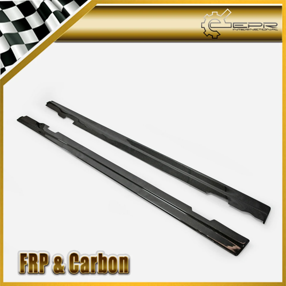 Side Skirt Add on For F56 Mini Cooper S TP Style Wide Body Carbon Fiber Side skirt Underboard Extension Tirm (S Only)