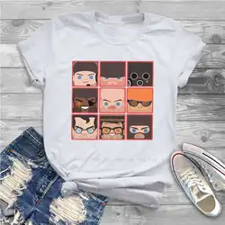 TF2 BoxFace camicie da donna Team Fortress 2 Shooter Game t-shirt Harajuku abbigliamento femminile Vintage