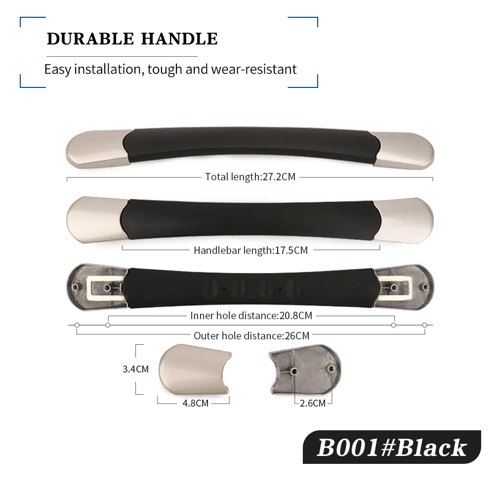 HANLUOKE B001  Acessories Handle Luggage Retractable Suitcase In Hand Carry Handle Puller Universal Luggage Accessories Handle