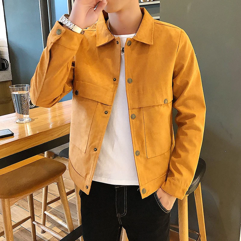 

Jacket For Men Slim Fit Streetwear Solid Motorcycle Casual Jackets Hip Pop Coat Outerwear SimpleShort Bomber Plus Size 4XL HOT